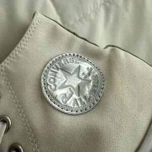 Converse Cream High-Top Sneakers